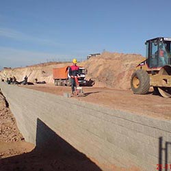 Geoblok Type Mechanically Stabilized Earth Walls Application