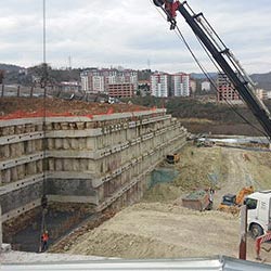 Bim Warehouse Project in Giresun - Shoring Site