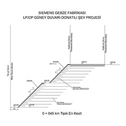 Typical Cross Section of Reinforced Slope Project