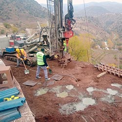 Slope Improvement - Mini Pile Manufacturing 