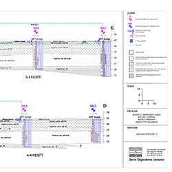 Geological Cross Section of Investigation Area 