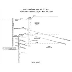 Temporary Shoring Project - Cross Section