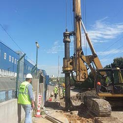 İstinat Duvarı Fore Kazık Uygulaması